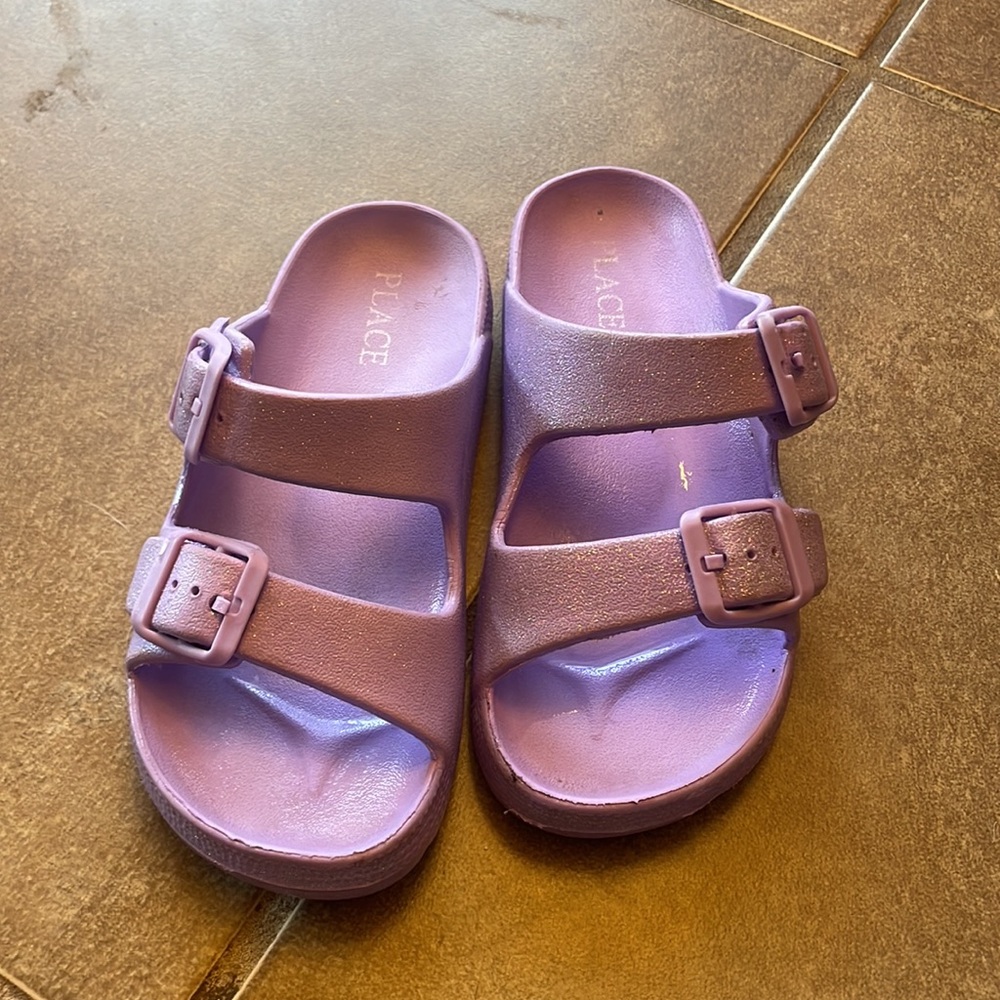 The Children’s Place Purple Glittery Slides! Child 13
